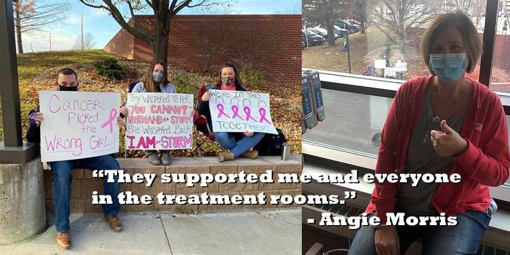 Patient Battles Breast Cancer with Positive Attitude, Friends and Family